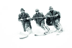 Skiers Old style #2