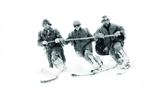 Skiers Old style #2